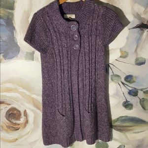 Sonoma Sweater Vest Buttons ~ Purple ~ Size Medium